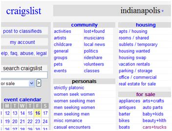 craigslist indiana|indiana craigslist locations.